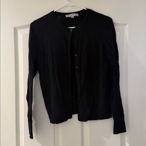 Loft black sweater cardigan size small